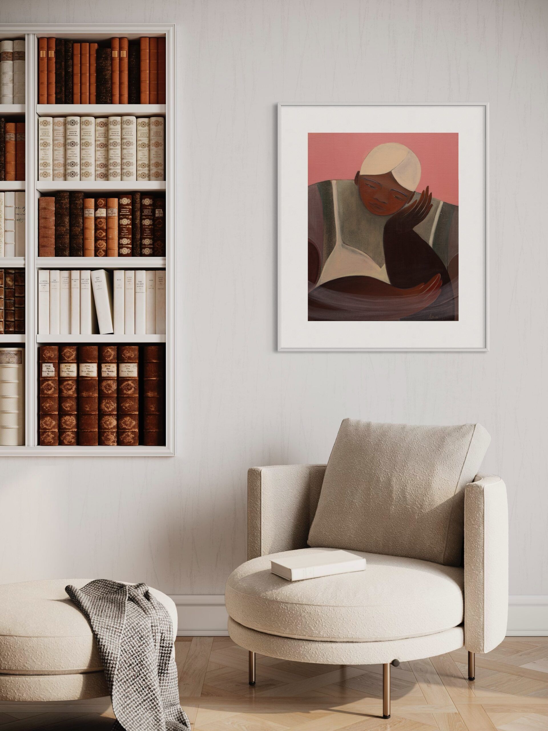 'Šiltas Pienas' (2023) print. Interior shot.