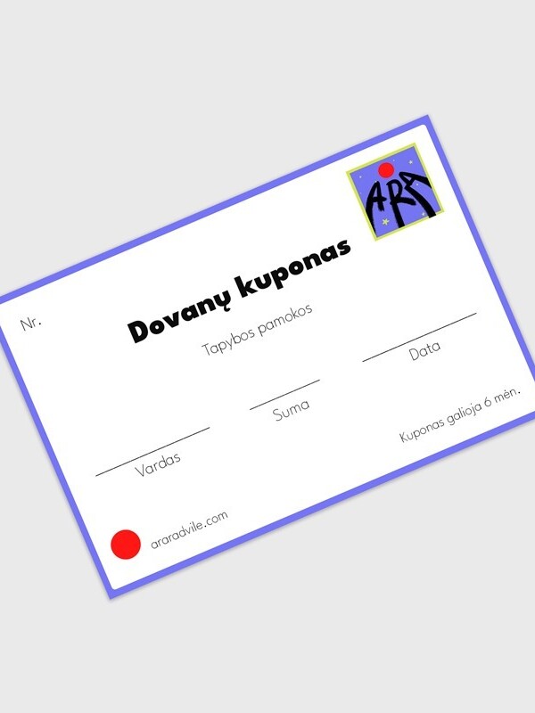 Lessons gift card / Dovanų kuponas tapybos pamokoms