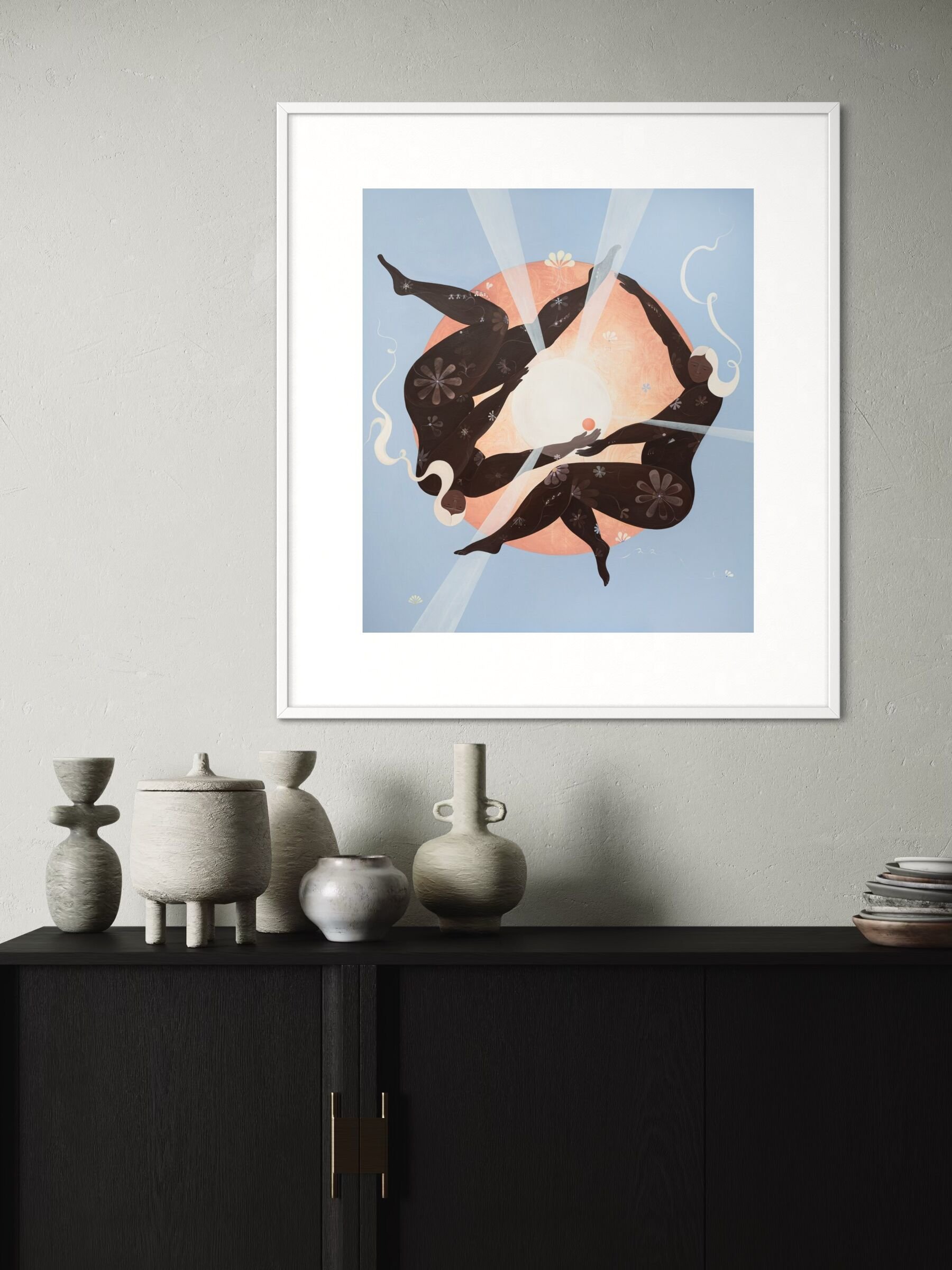 'An Orange Melting in Eternity' limited edition print by Ara Radvilė. Size: L