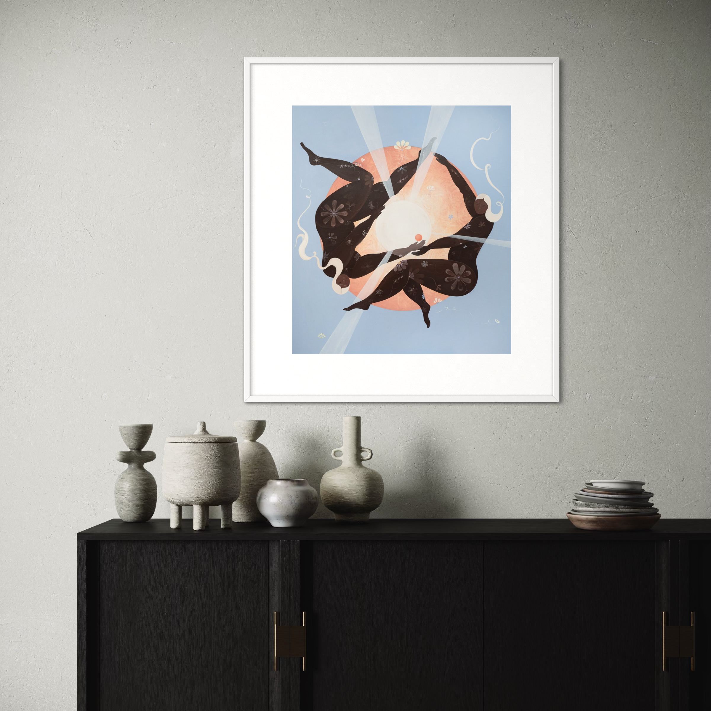 'An Orange Melting in Eternity' limited edition print by Ara Radvilė. Size: L