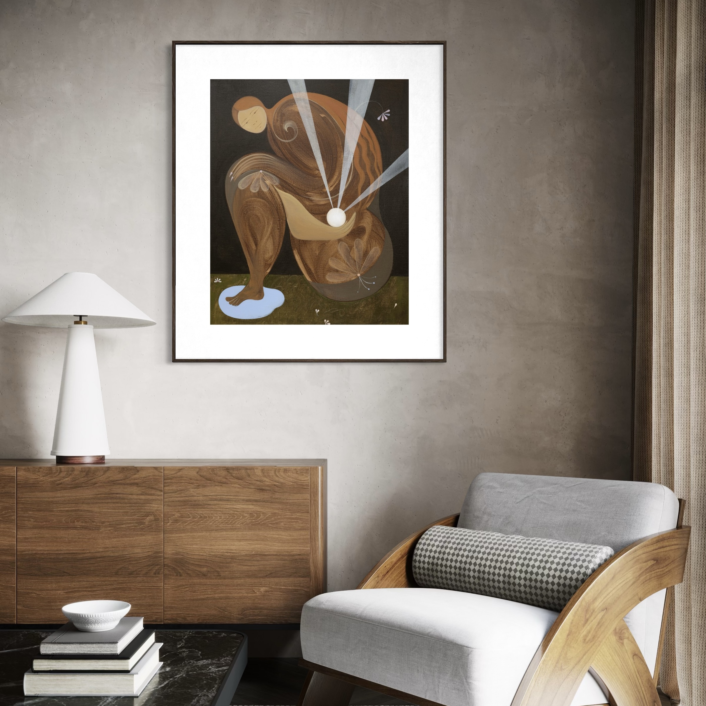 'The Myth of the Red Moon' limited edition print by Ara Radvilė. Size: L