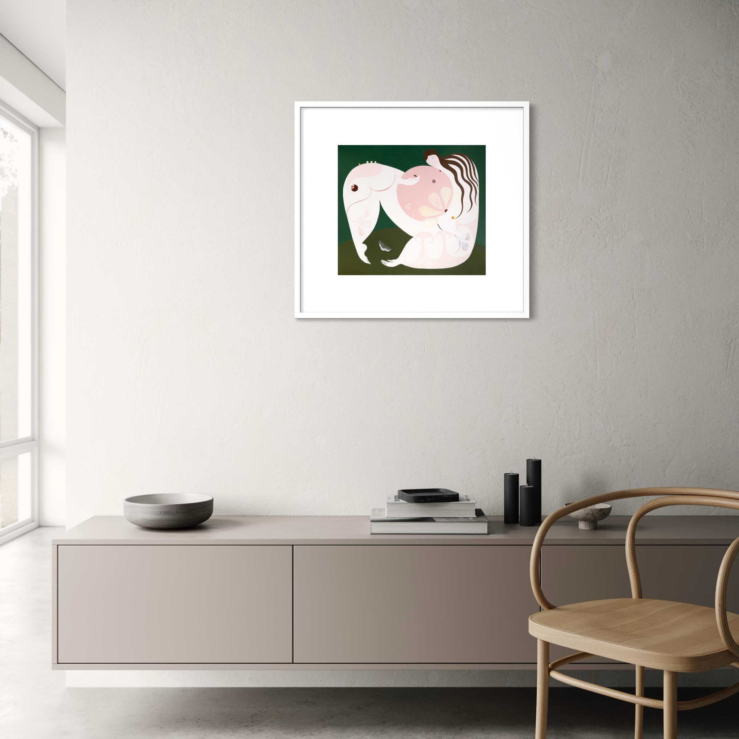 Mermaids’ Combs limited edition print by Ara Radvilė. Size: S