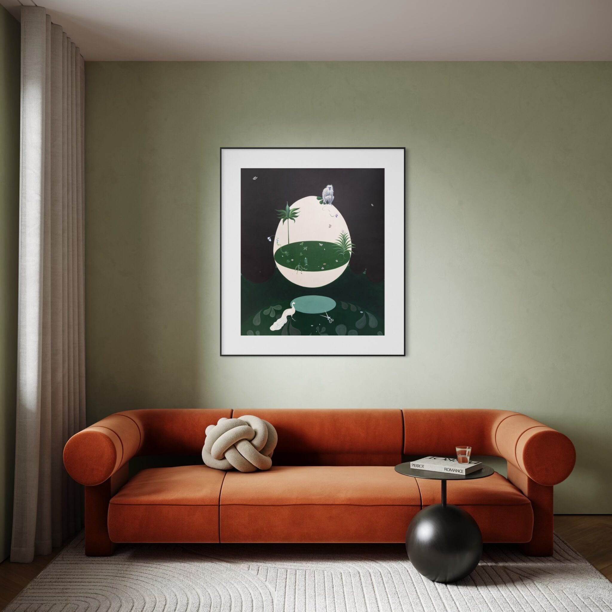 'The Last Gibbon: Place I Protect' original painting by Ara Radvilė. Size: XL