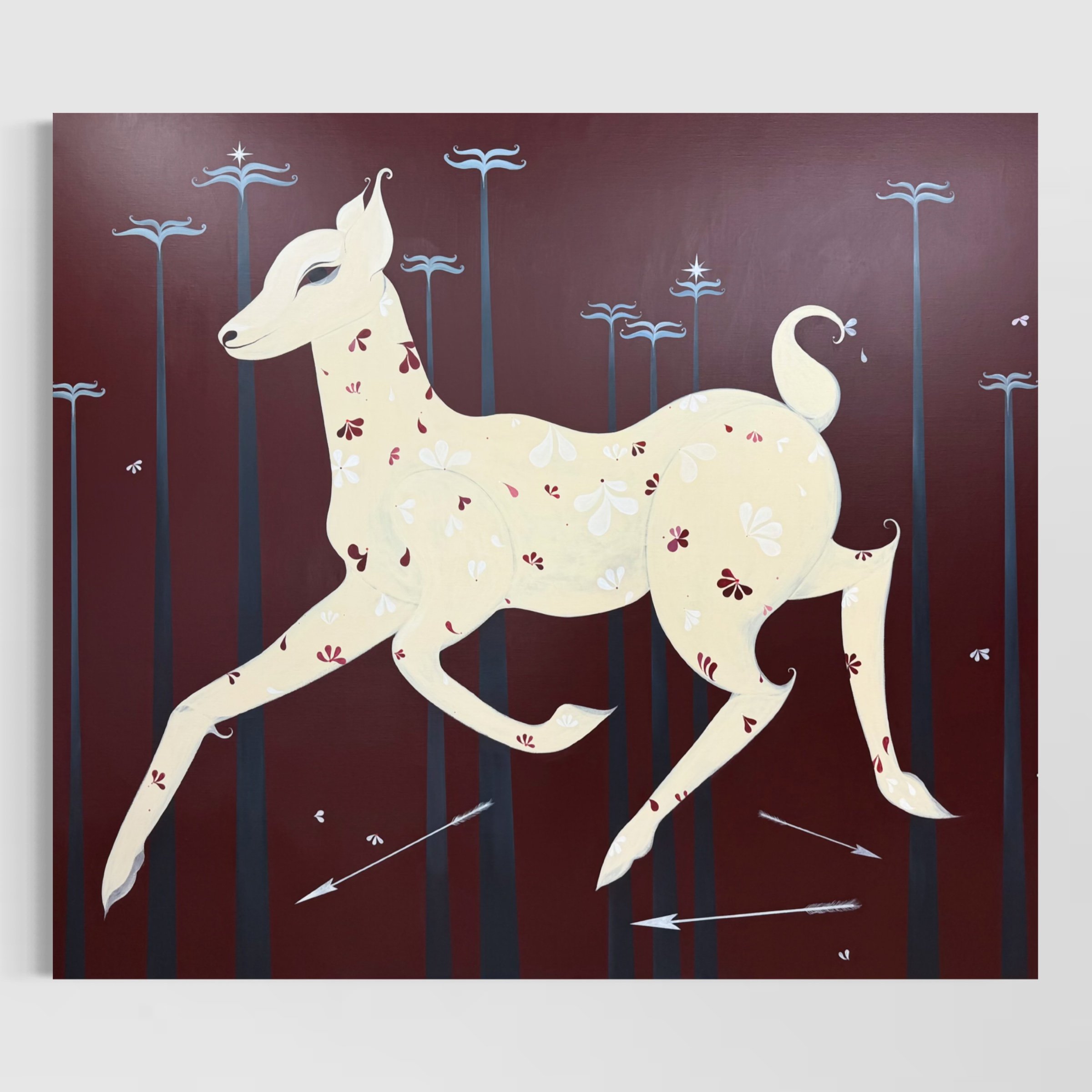 'Velvet Heart Before Winter' original painting by Ara Radvilė